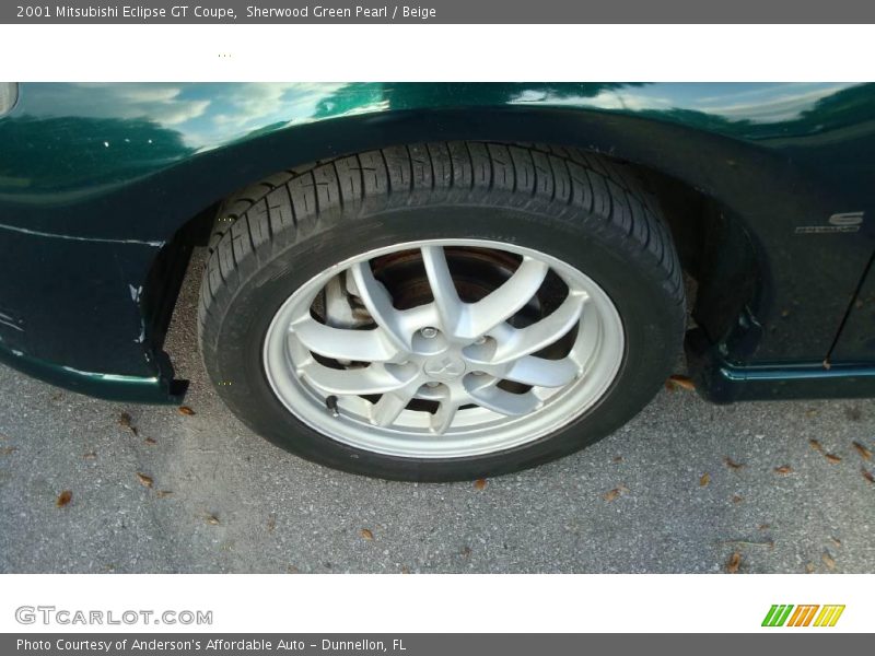 Sherwood Green Pearl / Beige 2001 Mitsubishi Eclipse GT Coupe