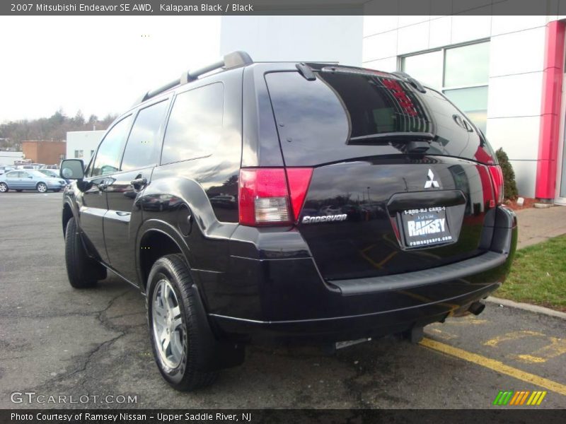Kalapana Black / Black 2007 Mitsubishi Endeavor SE AWD