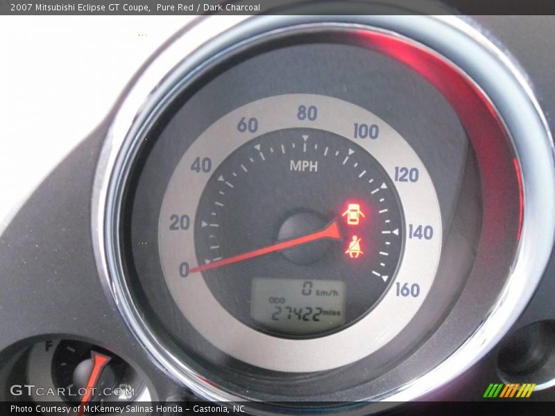 Pure Red / Dark Charcoal 2007 Mitsubishi Eclipse GT Coupe