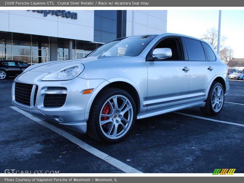 Crystal Silver Metallic / Black w/ Alcantara Seat Inlay 2008 Porsche Cayenne GTS