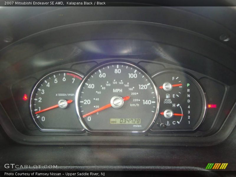 Kalapana Black / Black 2007 Mitsubishi Endeavor SE AWD