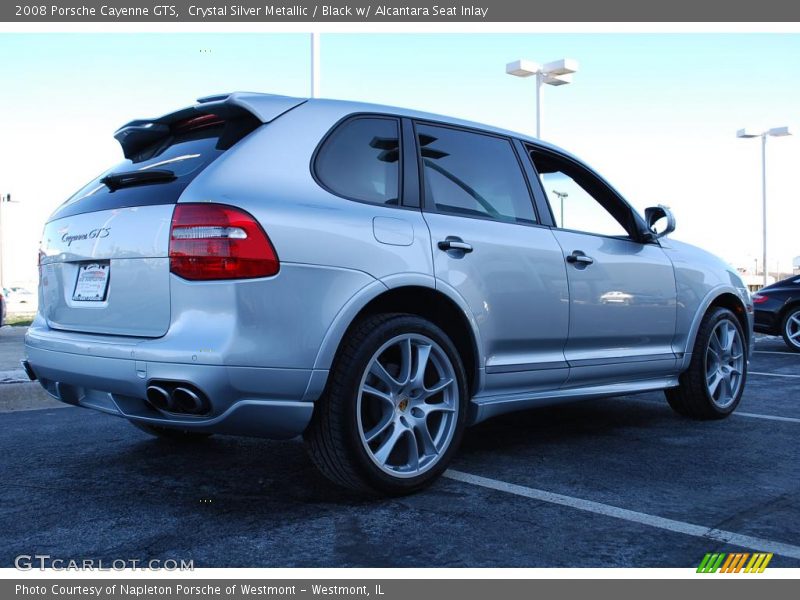 Crystal Silver Metallic / Black w/ Alcantara Seat Inlay 2008 Porsche Cayenne GTS