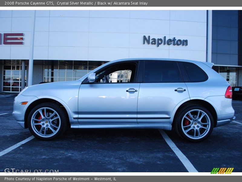 Crystal Silver Metallic / Black w/ Alcantara Seat Inlay 2008 Porsche Cayenne GTS