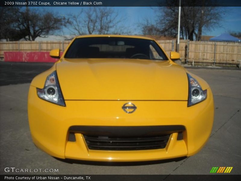 Chicane Yellow / Black Cloth 2009 Nissan 370Z Coupe