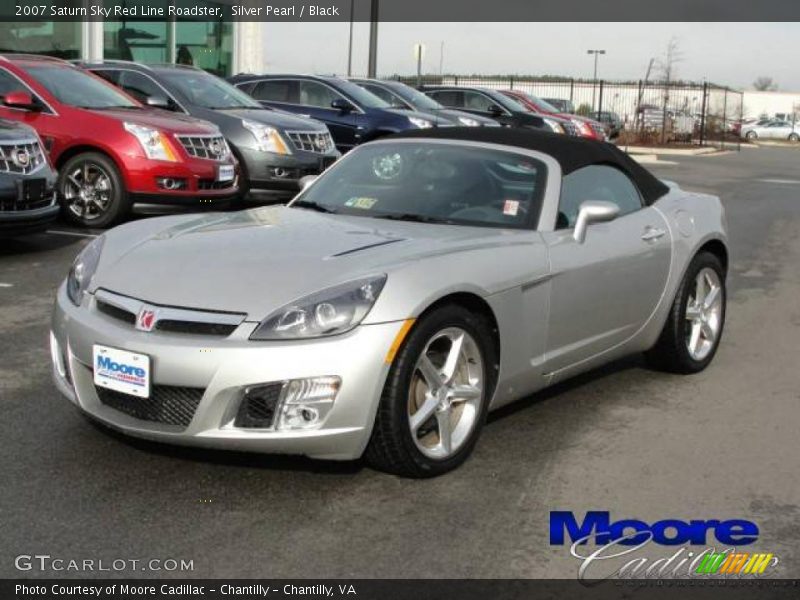 Silver Pearl / Black 2007 Saturn Sky Red Line Roadster