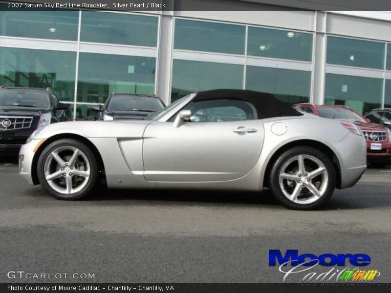 Silver Pearl / Black 2007 Saturn Sky Red Line Roadster
