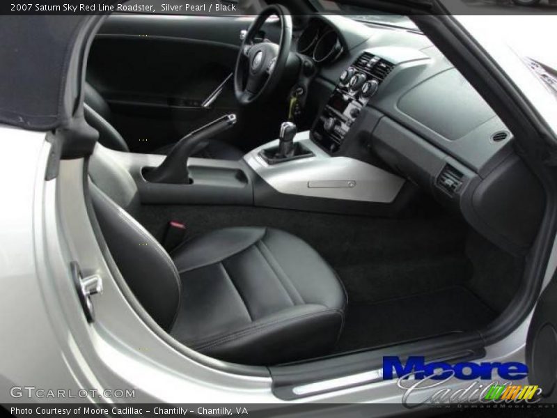 Silver Pearl / Black 2007 Saturn Sky Red Line Roadster