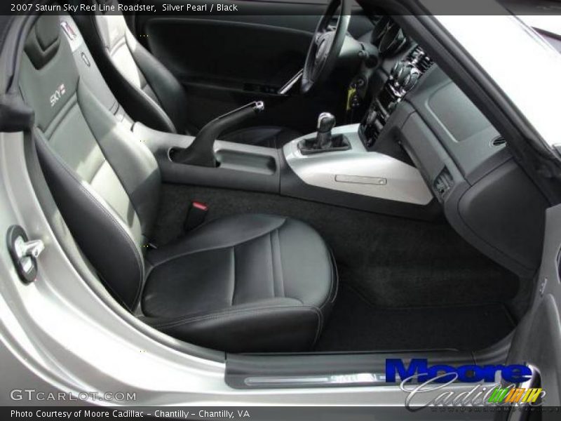 Silver Pearl / Black 2007 Saturn Sky Red Line Roadster
