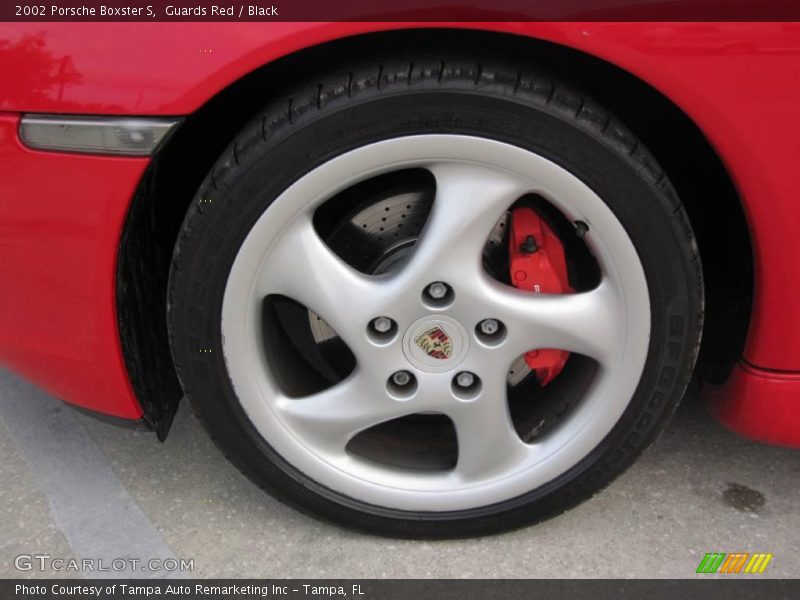 Guards Red / Black 2002 Porsche Boxster S
