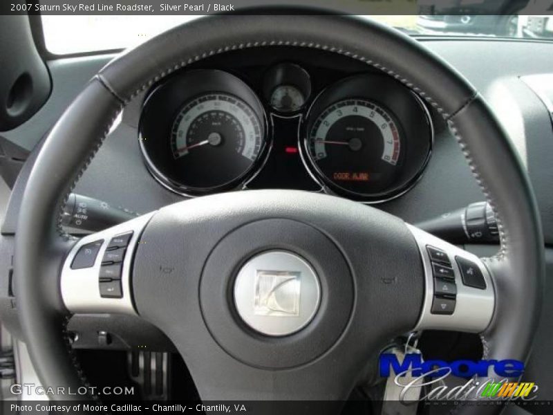 Silver Pearl / Black 2007 Saturn Sky Red Line Roadster