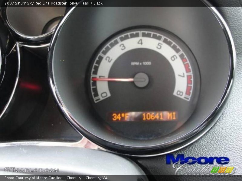 Silver Pearl / Black 2007 Saturn Sky Red Line Roadster