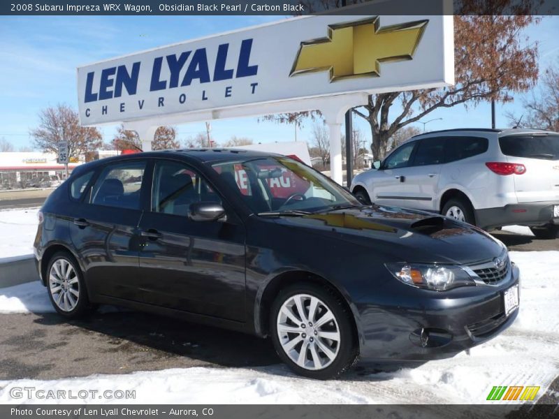 Obsidian Black Pearl / Carbon Black 2008 Subaru Impreza WRX Wagon