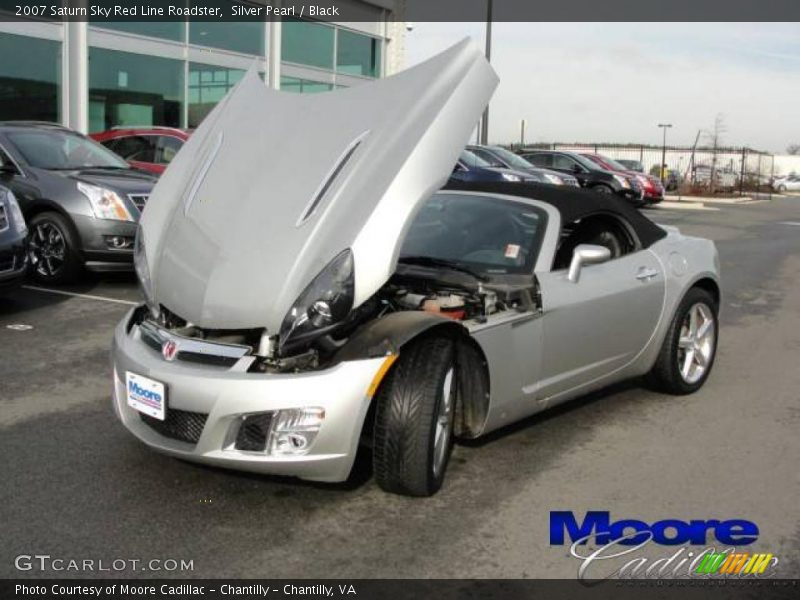 Silver Pearl / Black 2007 Saturn Sky Red Line Roadster