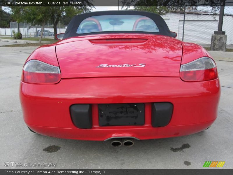 Guards Red / Black 2002 Porsche Boxster S