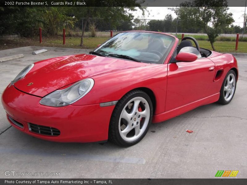 Guards Red / Black 2002 Porsche Boxster S