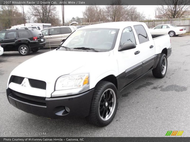 Arctic White / Slate 2007 Mitsubishi Raider LS Double Cab