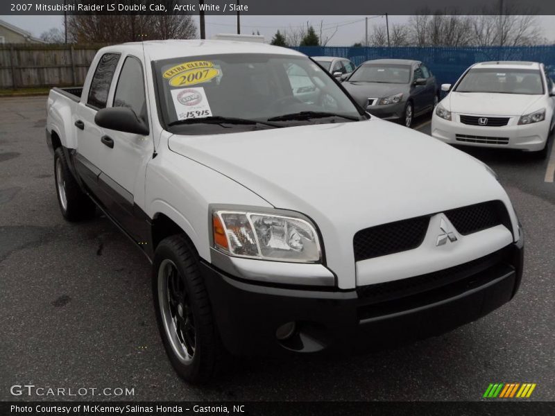 Arctic White / Slate 2007 Mitsubishi Raider LS Double Cab