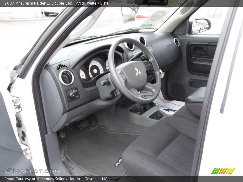 Arctic White / Slate 2007 Mitsubishi Raider LS Double Cab