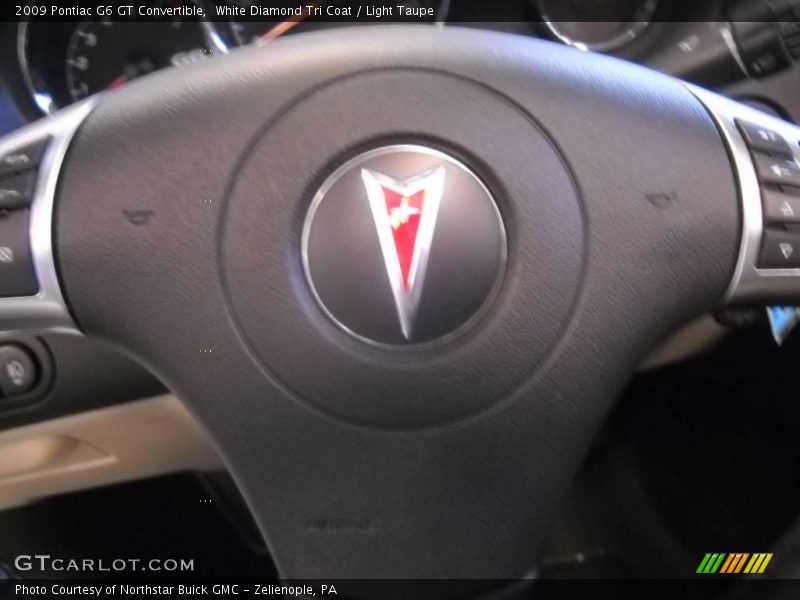 White Diamond Tri Coat / Light Taupe 2009 Pontiac G6 GT Convertible