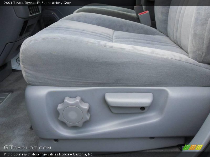 Super White / Gray 2001 Toyota Sienna LE