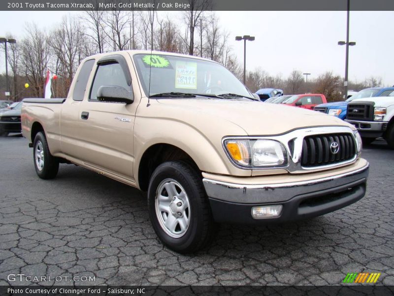Mystic Gold Metallic / Oak Beige 2001 Toyota Tacoma Xtracab
