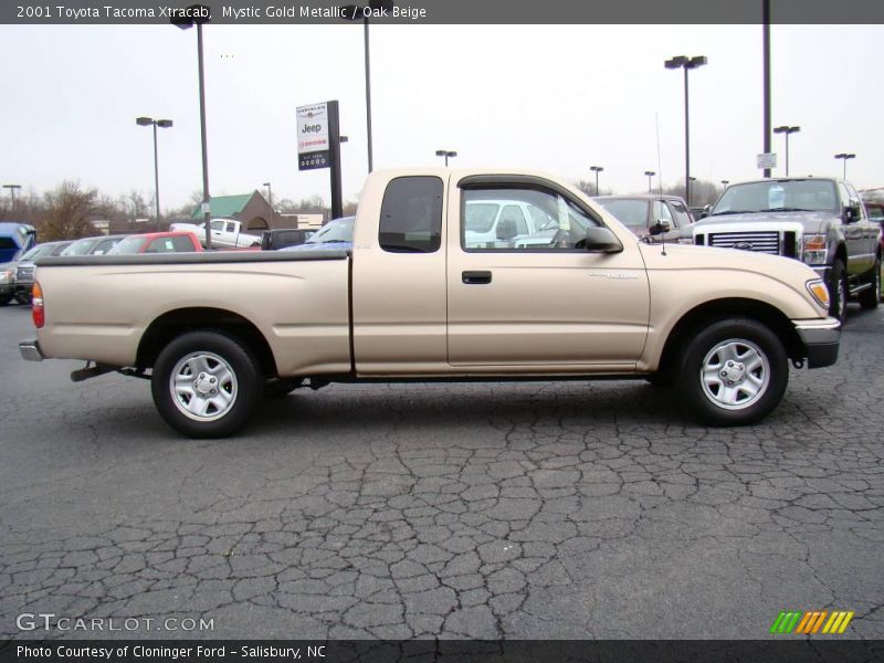 Mystic Gold Metallic / Oak Beige 2001 Toyota Tacoma Xtracab
