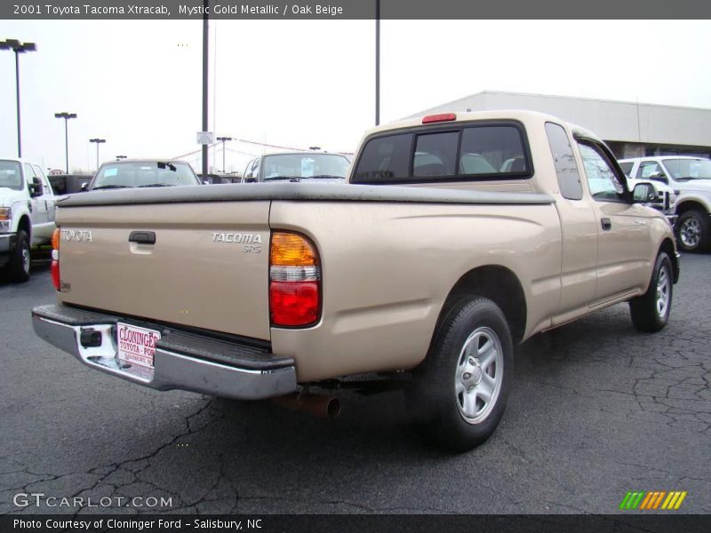 Mystic Gold Metallic / Oak Beige 2001 Toyota Tacoma Xtracab