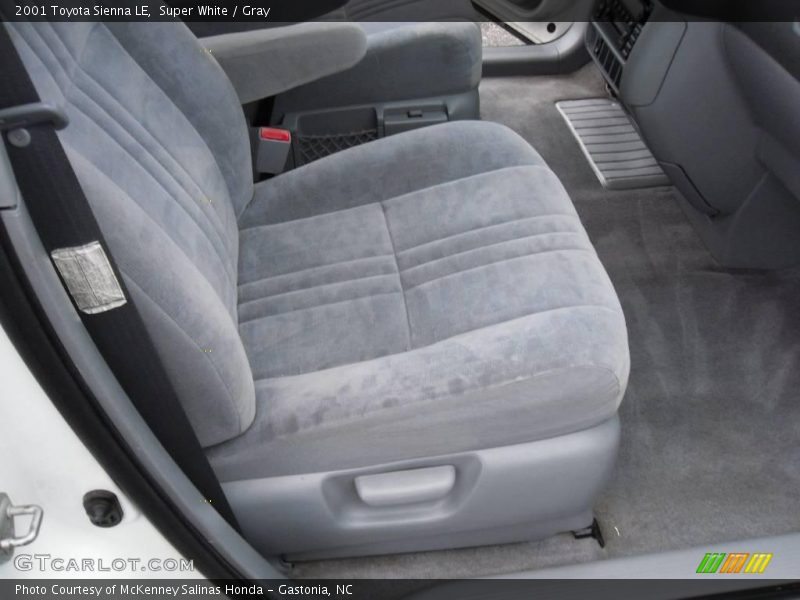 Super White / Gray 2001 Toyota Sienna LE