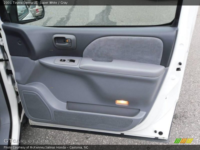 Super White / Gray 2001 Toyota Sienna LE