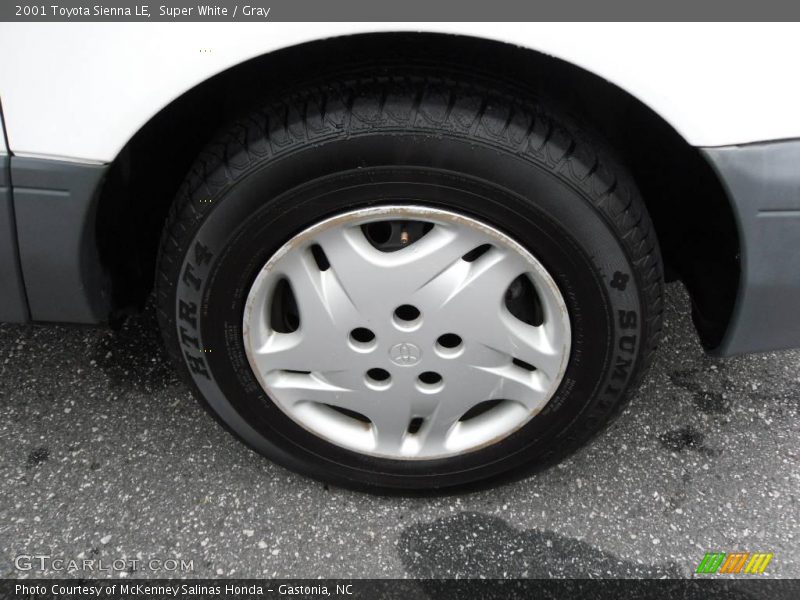 Super White / Gray 2001 Toyota Sienna LE