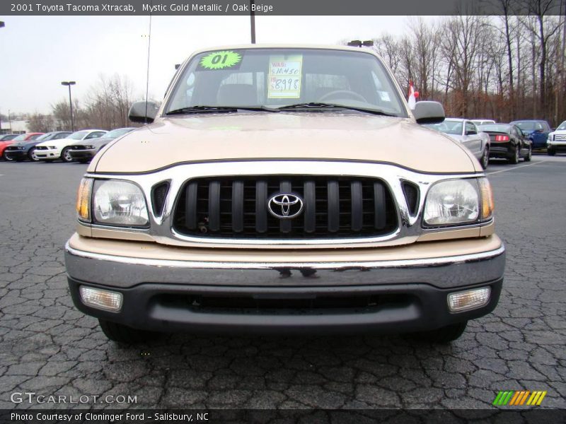 Mystic Gold Metallic / Oak Beige 2001 Toyota Tacoma Xtracab