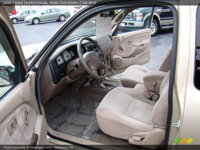 Mystic Gold Metallic / Oak Beige 2001 Toyota Tacoma Xtracab