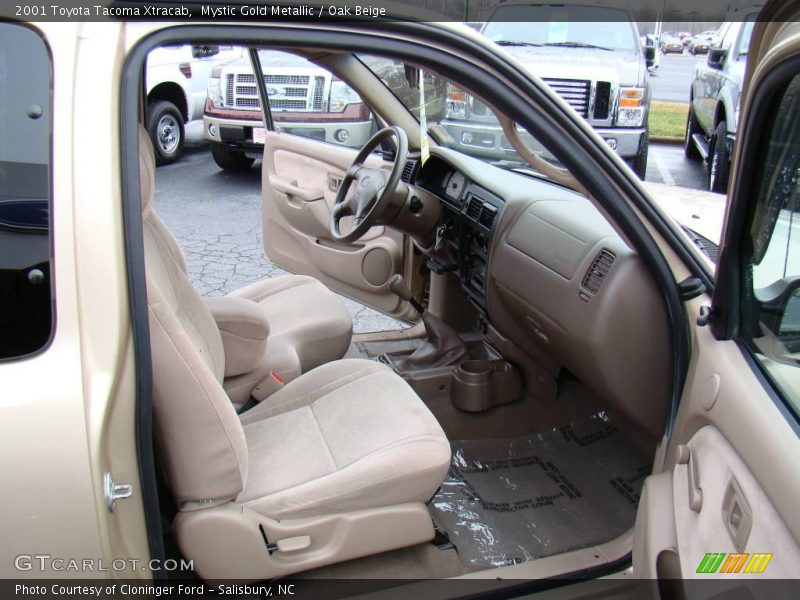 Mystic Gold Metallic / Oak Beige 2001 Toyota Tacoma Xtracab
