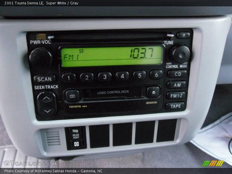 Super White / Gray 2001 Toyota Sienna LE