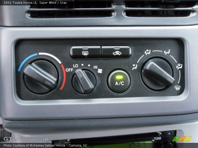 Super White / Gray 2001 Toyota Sienna LE