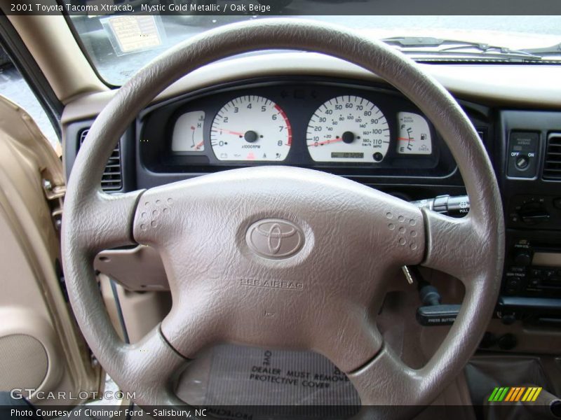 Mystic Gold Metallic / Oak Beige 2001 Toyota Tacoma Xtracab