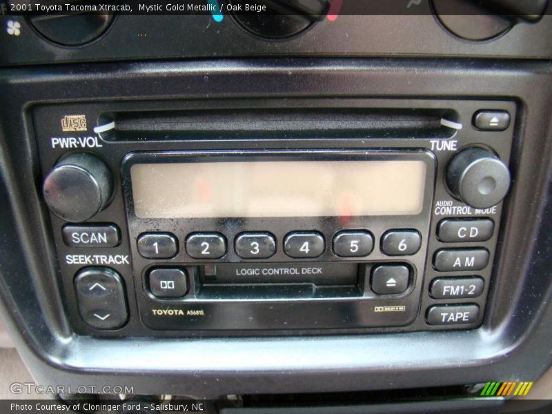 Mystic Gold Metallic / Oak Beige 2001 Toyota Tacoma Xtracab