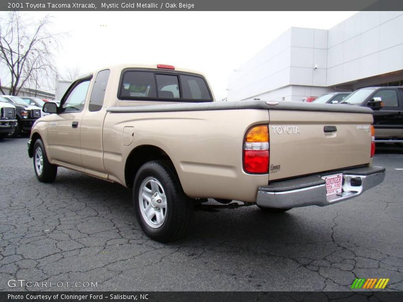 Mystic Gold Metallic / Oak Beige 2001 Toyota Tacoma Xtracab