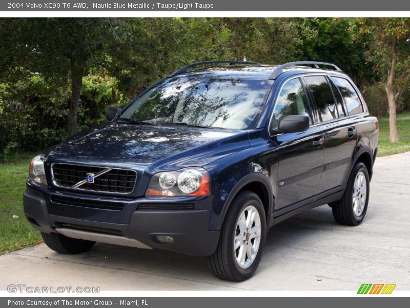 Nautic Blue Metallic / Taupe/Light Taupe 2004 Volvo XC90 T6 AWD