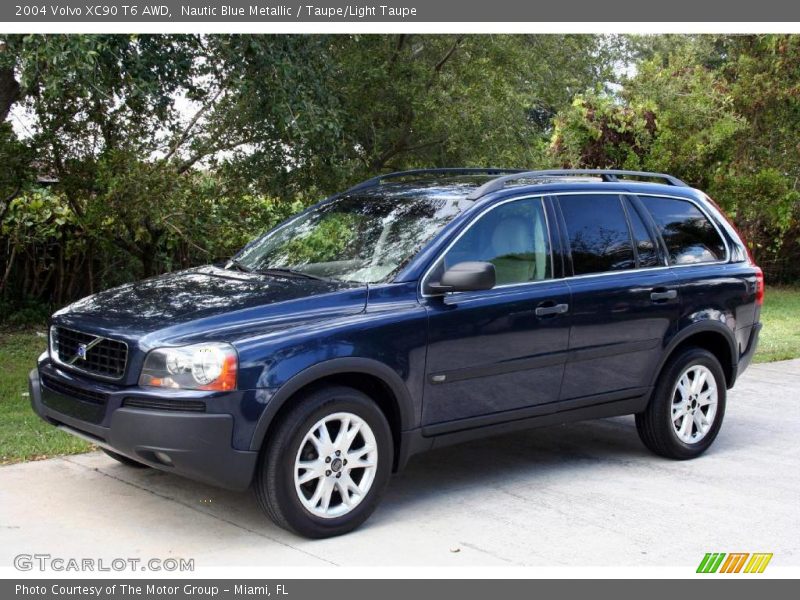 Nautic Blue Metallic / Taupe/Light Taupe 2004 Volvo XC90 T6 AWD