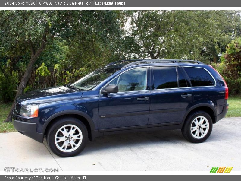 Nautic Blue Metallic / Taupe/Light Taupe 2004 Volvo XC90 T6 AWD