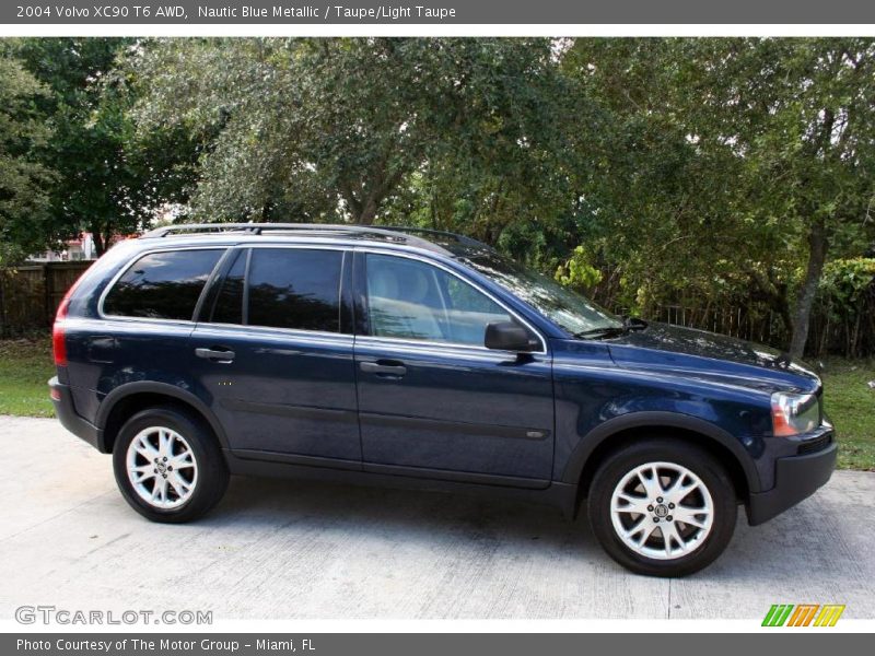 Nautic Blue Metallic / Taupe/Light Taupe 2004 Volvo XC90 T6 AWD