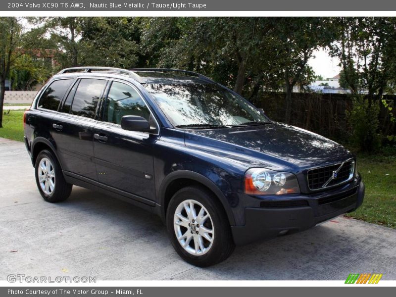 Nautic Blue Metallic / Taupe/Light Taupe 2004 Volvo XC90 T6 AWD
