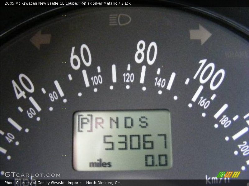 Reflex Silver Metallic / Black 2005 Volkswagen New Beetle GL Coupe