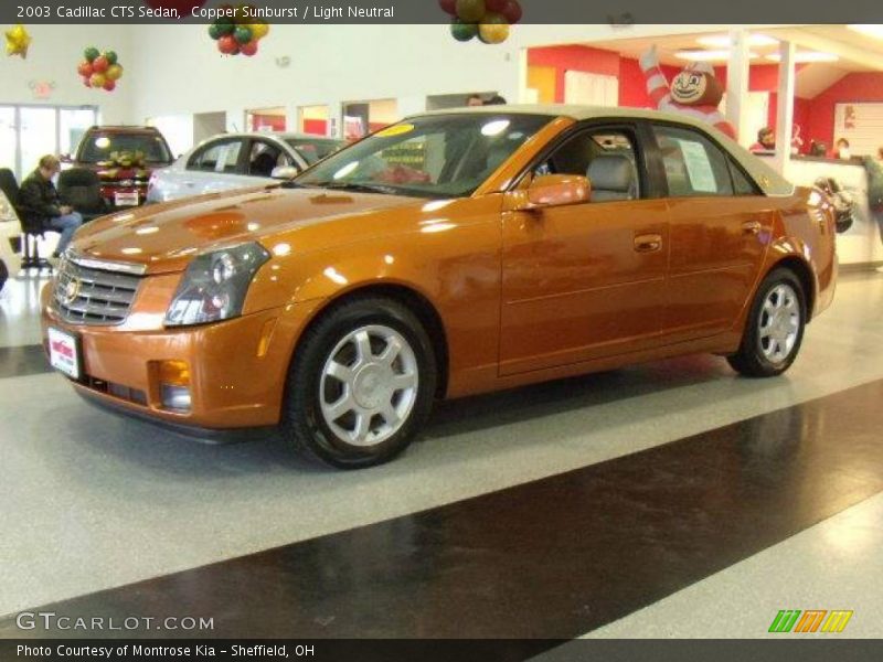 Copper Sunburst / Light Neutral 2003 Cadillac CTS Sedan