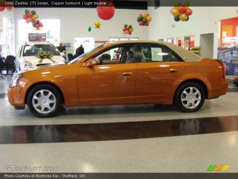 Copper Sunburst / Light Neutral 2003 Cadillac CTS Sedan