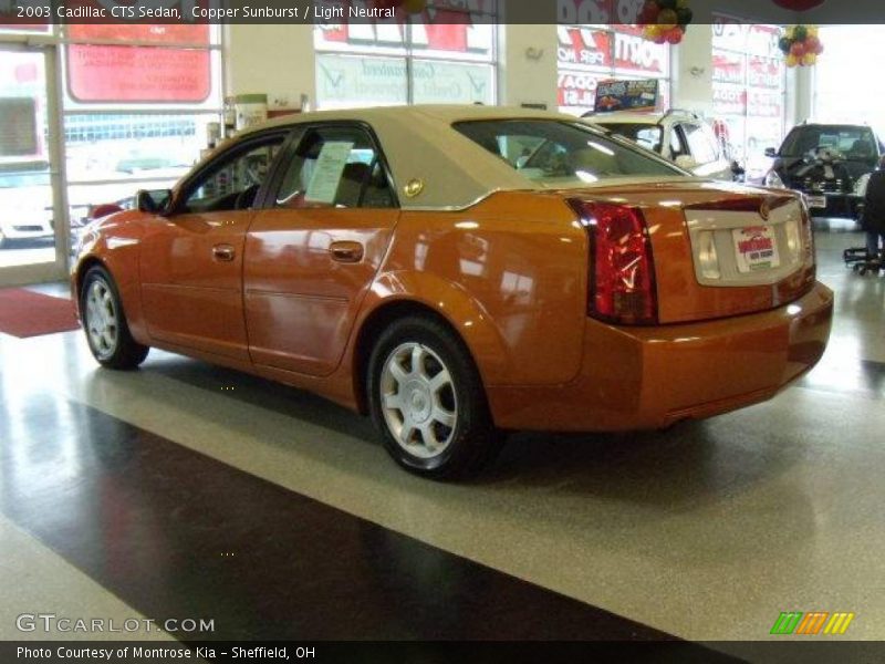 Copper Sunburst / Light Neutral 2003 Cadillac CTS Sedan