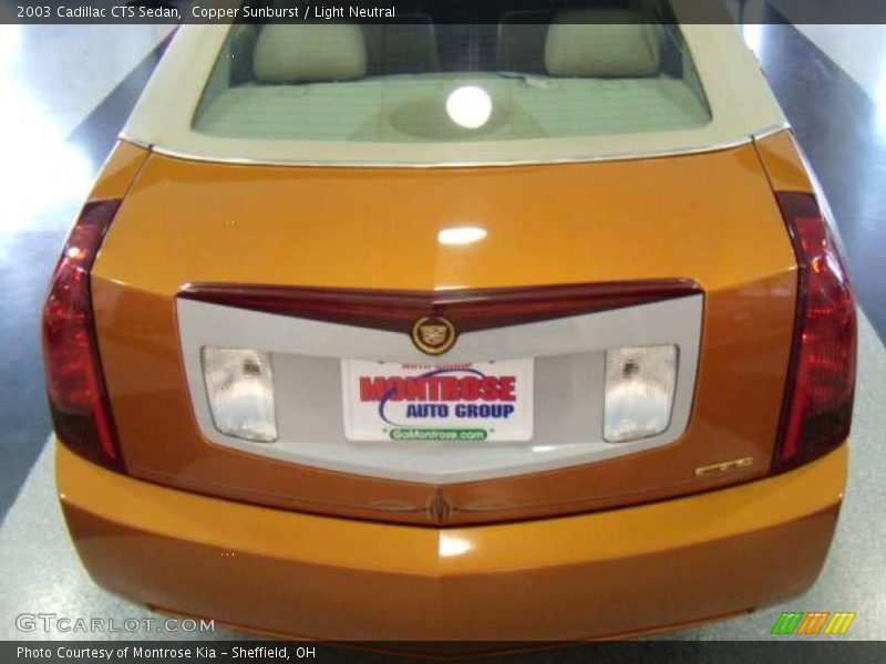 Copper Sunburst / Light Neutral 2003 Cadillac CTS Sedan