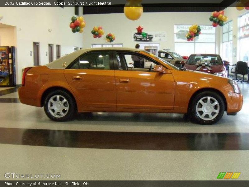 Copper Sunburst / Light Neutral 2003 Cadillac CTS Sedan