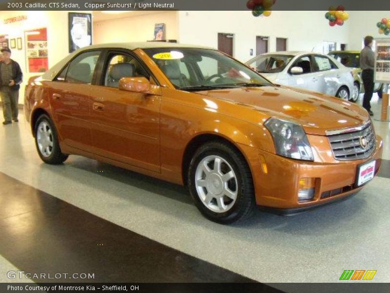 Copper Sunburst / Light Neutral 2003 Cadillac CTS Sedan